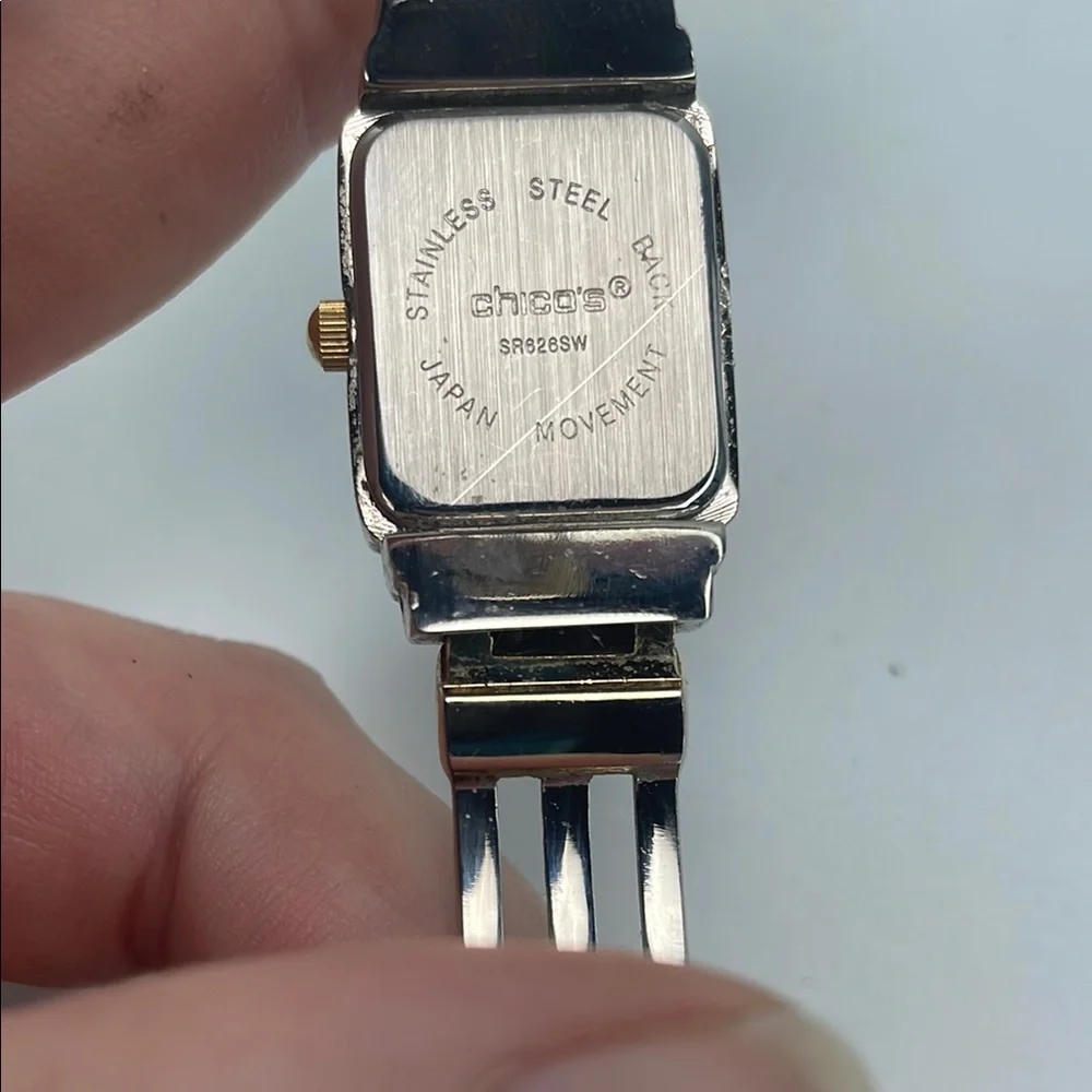 Chico's Silver and Gold Tone Watch